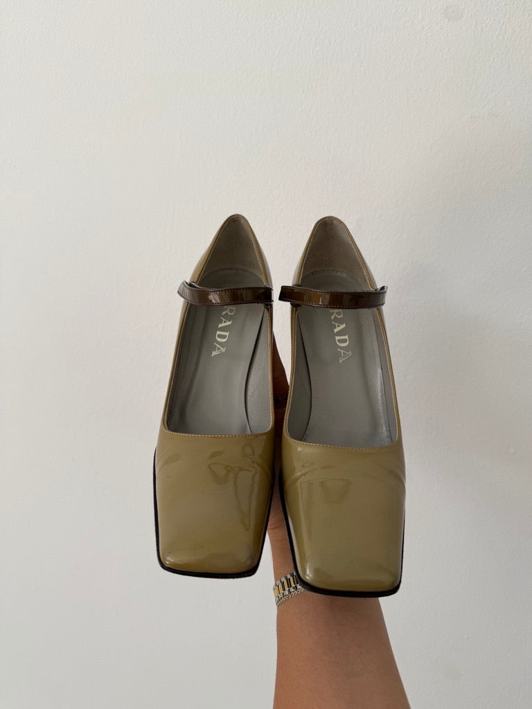 Prada Square Toe 90's Mary Jane